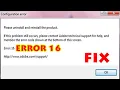 After Effects error 16 FIX