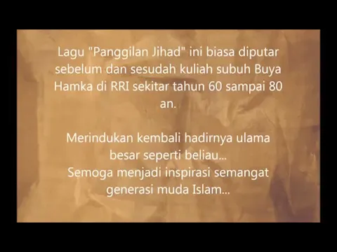 Download MP3 lagu panggilan jihad - buya hamka