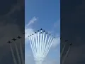 Blue Angels and Thunderbirds fly TOGETHER in a super-delta formation