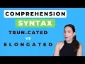 Comprehension Skills How to Analyse a Text using Syntax