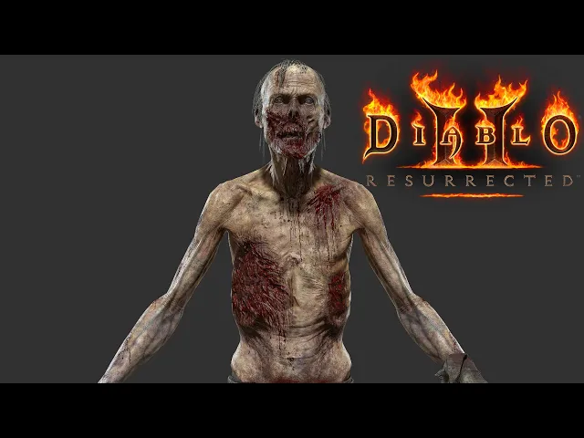 Zombie 3d model Turntable - Diablo ® II: Resurrected