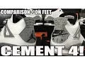 Nike Air vs Jumpman 2016 Nike Air Jordan 4 Retro OG Cement Review 2012 Comparison On Feet