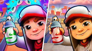 Subway Surfers Cosmic Crossroads VS Subway Surfers Hollywood, Subway Surfers Game New Update