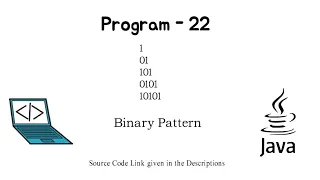 Program to Print Binary Pattern Java Programing Questions