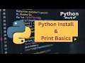 How to Install Python and Use Print Function Python Basics for Beginners Telugu
