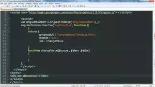 AngularJS tutorial Chapter 7 Part5 - link property
