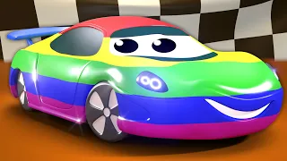🏁 Learn Colors with Racing Cars for Toddlers | Fun Educational Videos for Kids