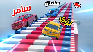 اقوى تحدي المطبات بين سلطان وسامر ولؤي     دندنها