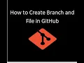 How to create new Branch File Pull Request in GitHub Repository