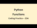 Coding Practice 23A Functions Python NxtWave CCBP