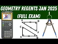 Geometry Regents January 2025 Full Exam