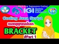 Coding java script menggunakan aplikasi bracket 1