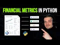 Financial Risk Performance Metrics in Python