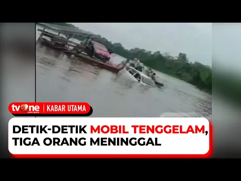 Detik-detik Mobil Berisi Satu Keluarga Tenggelam Saat Menyeberang Sungai di Konawe