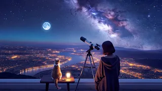 10시간 수면음악「도시가 보이는 전망대에서」🎵 힐링음악, 불면증음악, 차분한음악 (Slowly)