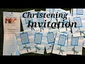 CHRISTENING OR BAPTISM INVITATION EASY SIMPLE AND AFFORDABLE