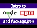 Introduction to Node Package Manager NPM and Package Json