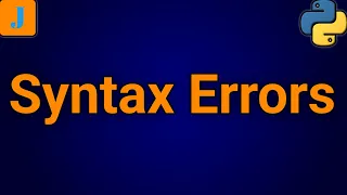 Python Syntax Errors
