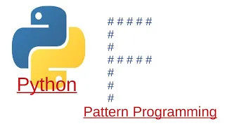 Printing F Hash shape in Python - Pattern of Python Programming