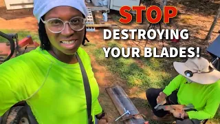 How to sharpen lawn mower blades THE CORRECT WAY Don t destroy your mower blades
