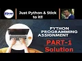 Python Assignment Solution Part-1 PyCSR Learn Python Online with Pankaj Soni