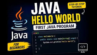 Hello World Program in Java Java Tutorial for Beginners