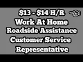 AAA Work At Home Roadside Assistance Customer Service Representative