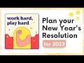 Prepare for 2023 Set your New Year s Resolution Goals PDF Workbook Notion Template