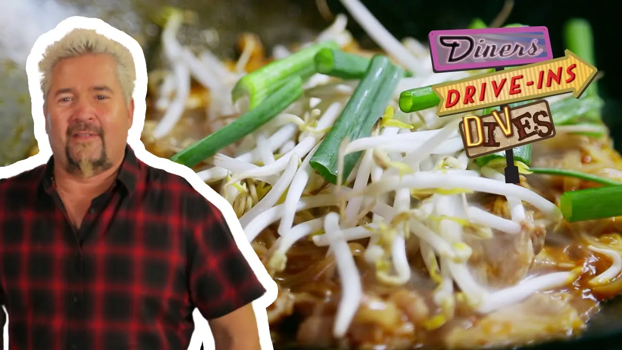 Guy Fieri Tries a Killer Pork Pad Thai | Diners, Drive-ins and Dives with Guy Fieri | Food Network