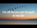 BECAUSE YOU LOVED ME - Daniel Briones ( Lyrics )