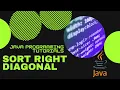 Sort Right Diagonal of Matrix java ISC class 12 class 11 Practical