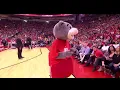 Emilia Clarke the Mother of Dragons Watches Warriors vs Rockets Game in Houston