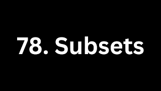 78 Subsets LeetCode Using Python