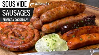 Sous Vide SAUSAGES Perfection - How to COOK SAUSAGE sous vide