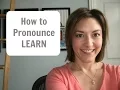 Download Lagu Learn to Pronounce LEARN - American English Pronunciation Lesson #learningenglish