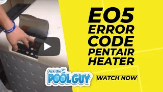 EO5 Stack Flue Sensor Fix Pentair MasterTemp Heater Ask the Pool Guy