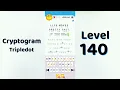 Cryptogram Tripledo Level 140 Solutions Logic Puzzle Game Mini Boss