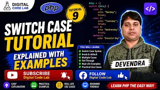 PHP Switch Case Statement Explained PHP Tutorial Learn PHP Programming for Beginners