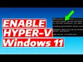 How To Enable Hyper-V in Windows 11 Desktop Laptop
