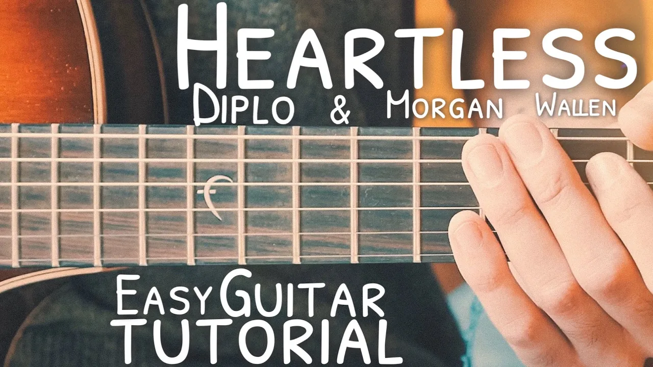 Heartless Diplo Morgan Wallen Guitar Tutorial // Heartless Guitar // Guitar Lesson #737