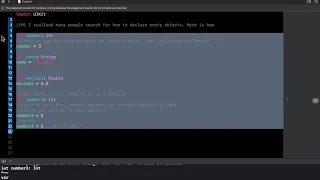 Basics Of Swift Declaring Empty Objects