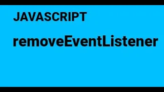 14 removeEventListener