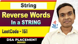 Reverse Words in a String LeetCode 151 DSA in Java Full Course