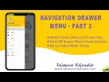 Android Navigation Drawer Menu Material Design Android studio tutorial Part 3