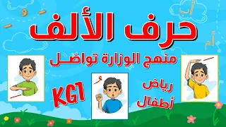 حرف الألف نطق الحروف بالحركات الفتحة الضمة الكسرة مع أمثلة وأنشطة كتابة ونطق الكلمات 