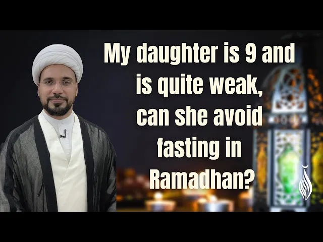 ⁣My daughter is 9 and is weak, can she avoid fasting in Ramadhan?