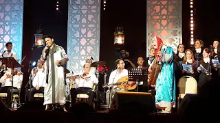 مهرجان رمضانيات فاس مروان حاجي في رائعة كلمة عضيمة دندنها