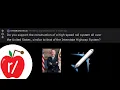 Do you support the construction of a high-speed rail system all over the Unite
