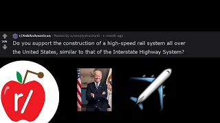 Do you support the construction of a high-speed rail system all over the Unite
