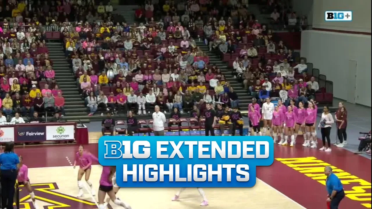 Michigan at Minnesota | Extended Highlights | Big Ten Volleyball | 10/16/2026